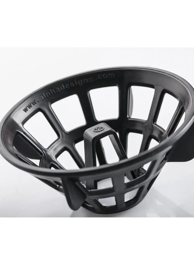 Alpha Designs - Protein Shaker Bottle 1 Liter - Black - 6638 - Image 2