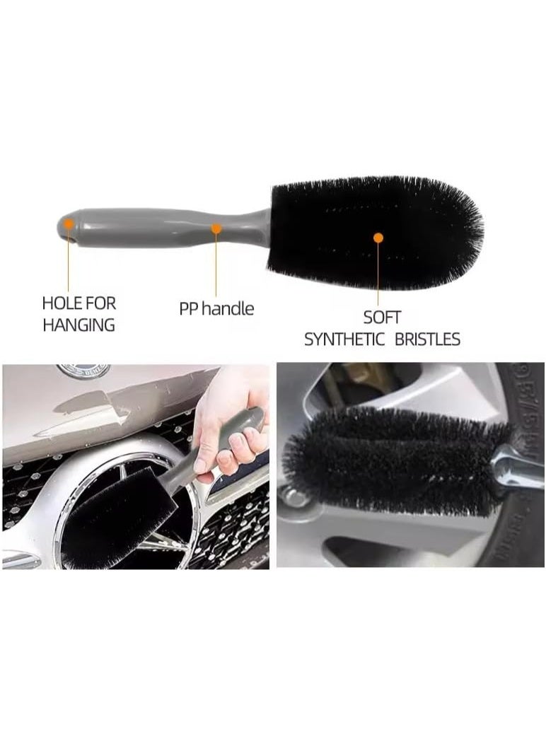 Bukela Car Wash Cleaning Kit 7 Piece Car Wash Sponge Gel Wire Wheel Brush Towel Car Wash Brush Microfiber Towel Car Cleaning Tools Car Wash Tools Car Wash Supplies - Image 5