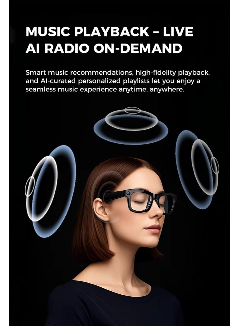 BlueFire M01 Smart AI Glasses 2025 – 500mW ENC AI Translation, WiFi & Bluetooth 5.3 Sunglasses – HD 1080P Video Recording, Anti-Blue Light Lenses, IPX5 Waterproof, 4-Hour Playtime, Hands-Free Music/Calls, AI Assistant – Sport & Travel Essential - Image 3
