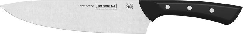 TRAMONTINA SOLUTTA Chef's Knife, 21 cm, Stainless Steel Kitchen Knife with Ergonomic Handle - Image 1