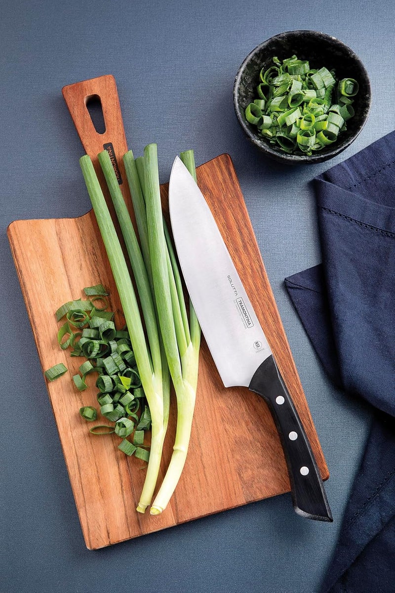 TRAMONTINA SOLUTTA Chef's Knife, 21 cm, Stainless Steel Kitchen Knife with Ergonomic Handle - Image 2