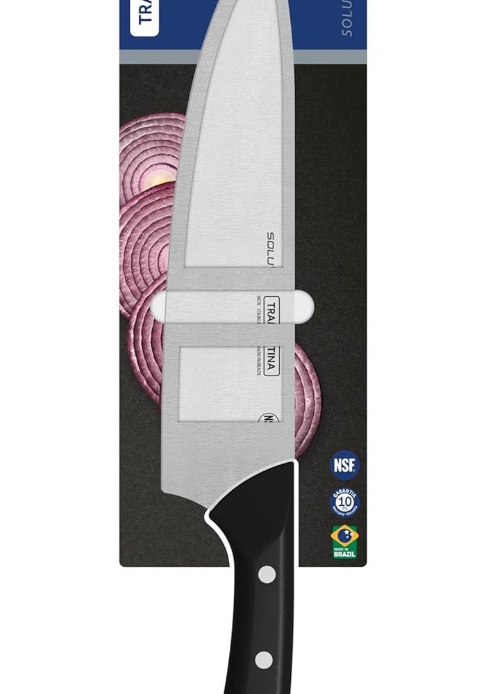 TRAMONTINA SOLUTTA Chef's Knife, 21 cm, Stainless Steel Kitchen Knife with Ergonomic Handle - Image 3