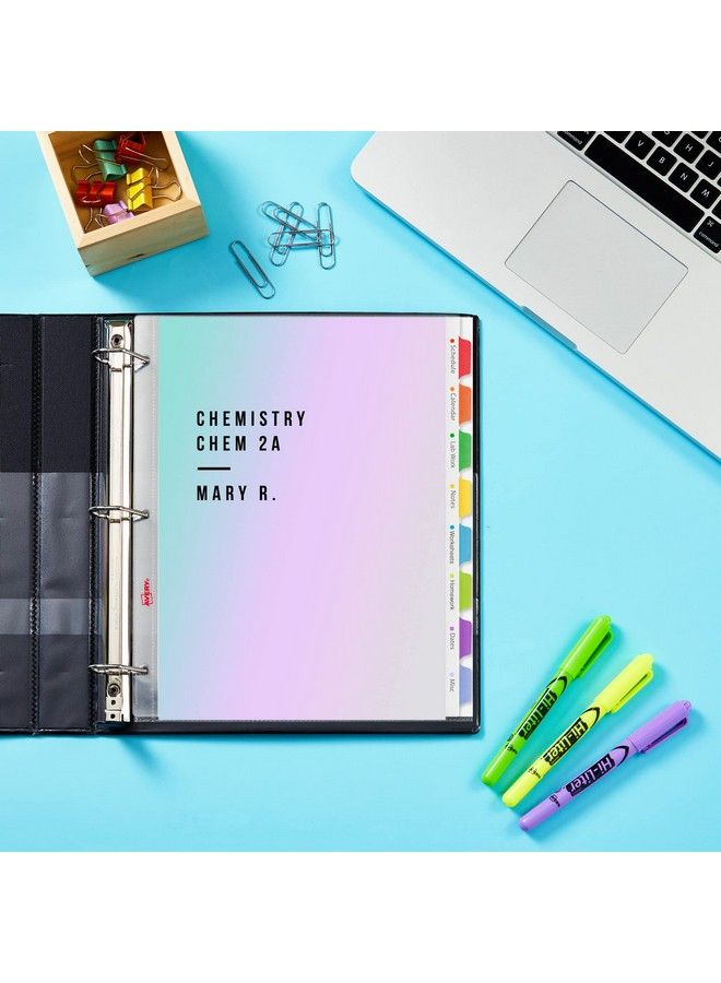 AVERY Clear Easy View Durable Plastic Dividers 8 Tabs (16741)Multicolor - Image 5