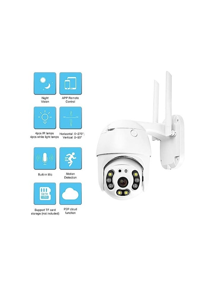 Generic - Smart Wifi Camera V380 Pro V-Q8 - High-Quality Monitoring with Night Vision and Remote Control - Image 1