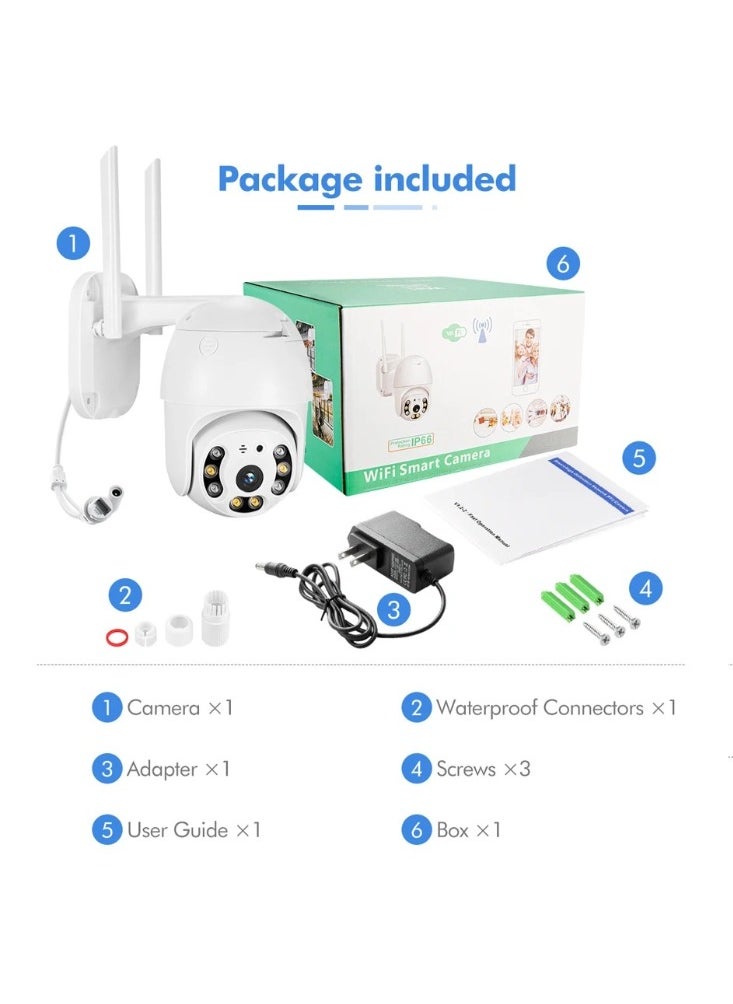 Generic - Smart Wifi Camera V380 Pro V-Q8 - High-Quality Monitoring with Night Vision and Remote Control - Image 1