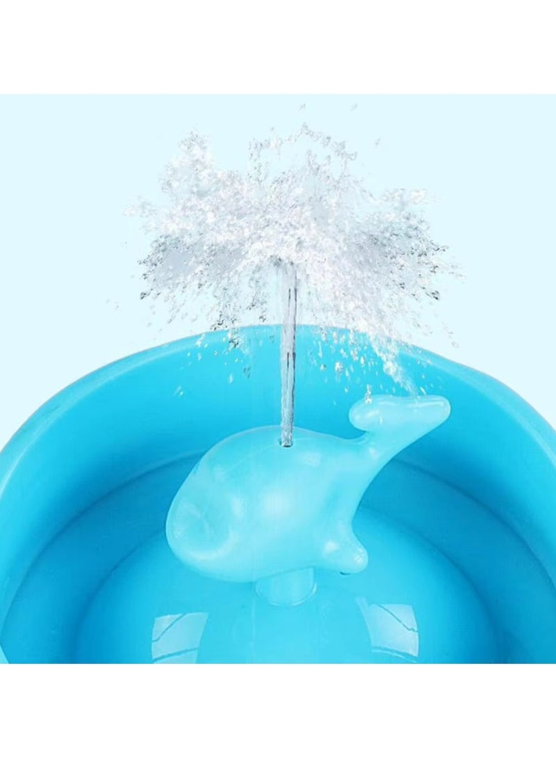BubbleFun Whale-Shaped Spray Bottle | Leak-Proof Kids Straw Cup | Cute Dolphin Fountain Cup for Girls | Portable Outdoor Sports Water Bottle - Image 4