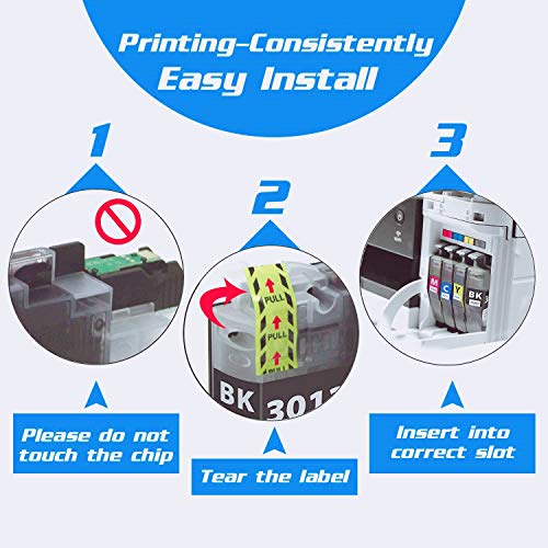 NEXTPAGE LC3013XL Ink Cartridges BK/C/M/Y Replacement for Brother LC3013 LC3011 LC3013XL Ink Cartridges for Brother MFC-J497DW MFC-J491DW MFC-J895DW MFC-J690DW Printer (LC30135PKS, Black Cyan Magenta Yellow) - Image 4