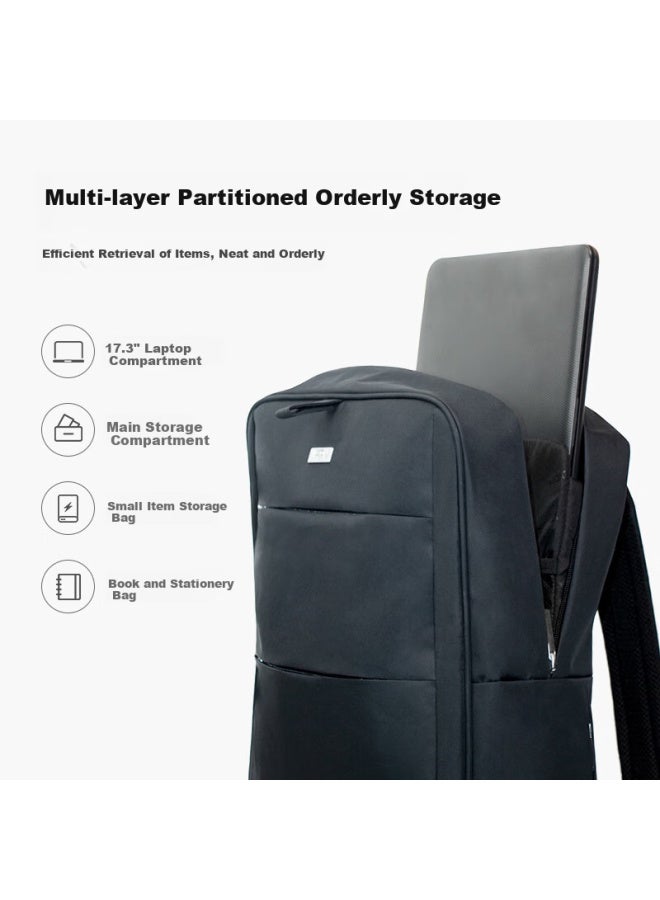 Lexon Business Backpack For Men, 15.6/17.3 Inch Laptop Bag, Casual Bag, Water-resistant Schoolbag, Qixi Gift - Image 3