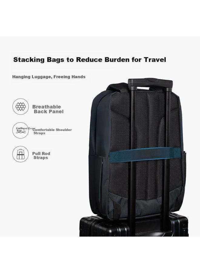 Lexon Business Backpack For Men, 15.6/17.3 Inch Laptop Bag, Casual Bag, Water-resistant Schoolbag, Qixi Gift - Image 2