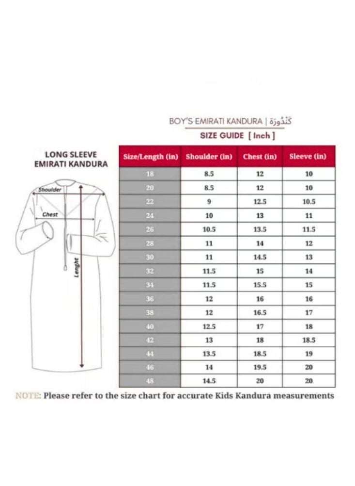 بريميم ثوب تقليدي رمادي فاتح للأولاد - جبّة كندورة إسلامية أنيقة طويلة للأطفال لعيد الفطر ورمضان - Image 4