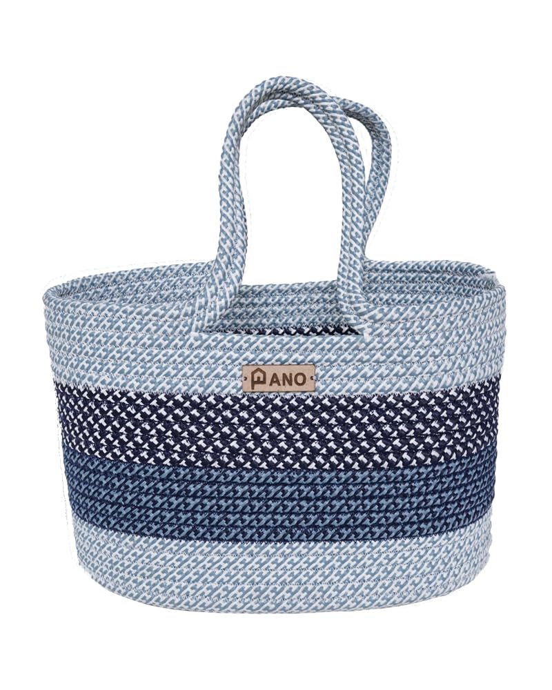Panço Polypropelyene Multi-purpose Storage Hand Bag, Attractive Hand Bag, Large Tote Basket, Organizer, Beach Bags for Women, Boho Basket, Used For Storage - Image 1