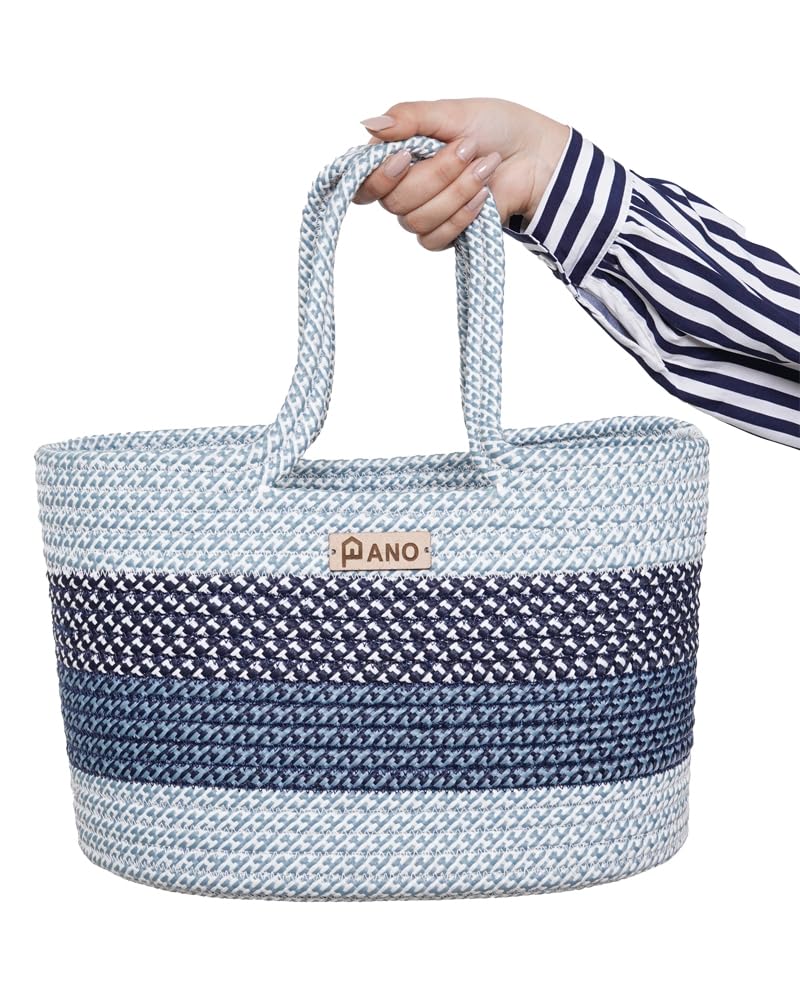 Panço Polypropelyene Multi-purpose Storage Hand Bag, Attractive Hand Bag, Large Tote Basket, Organizer, Beach Bags for Women, Boho Basket, Used For Storage - Image 4