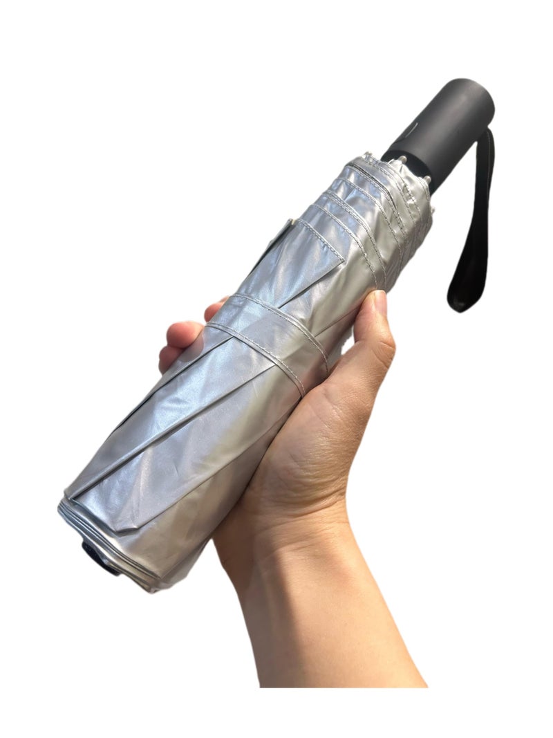 Baodini Small Uv Protection Travel Umbrella Compact For Rain And Sun Upf 50+ Windproof Portable 42 Inch Umbrella For Women And Men - Image 1