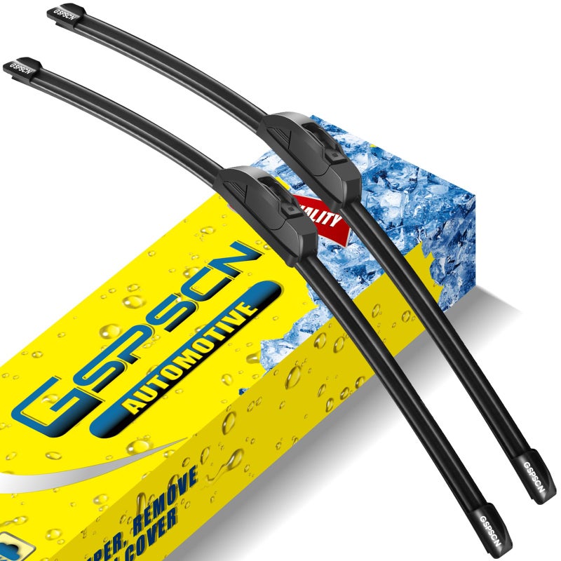 GSPSCN OEM QUALITY 2418 Premium Original Replacement Windshield Wiper BladesQuiet and Durable Stable High Performance AllSeason Auto Wiper Blades for J Hook Pack of 2