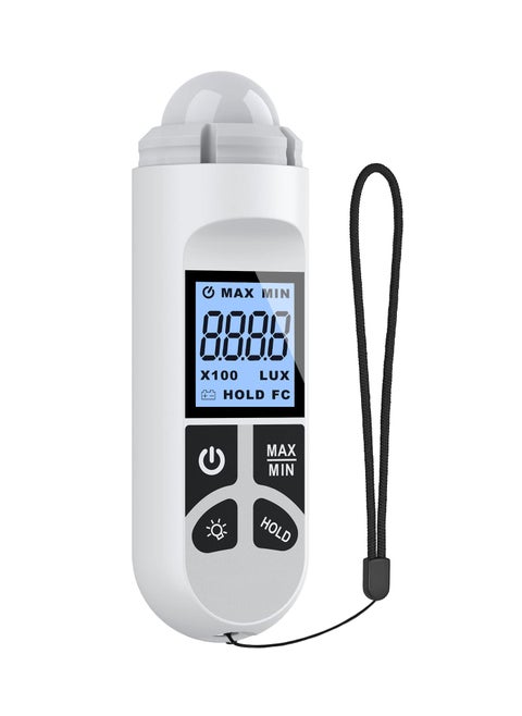 Light Meter, Handheld Photometer, Support Max/Min Modes Light Meter Range up to 200,000 Lux Luxmeter Handheld Digital Lux Meter Brightness Measuremen Instrument with LCD Characters Display