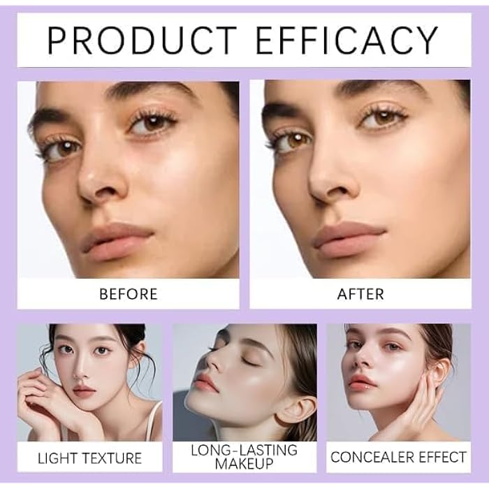 Serentila Elixir Cream Flawless Radiant Skin Instantly, Natural Mushroom Air Cushion Cc, Korean Cc Cream for Older Women, Korean Concealer - Image 3