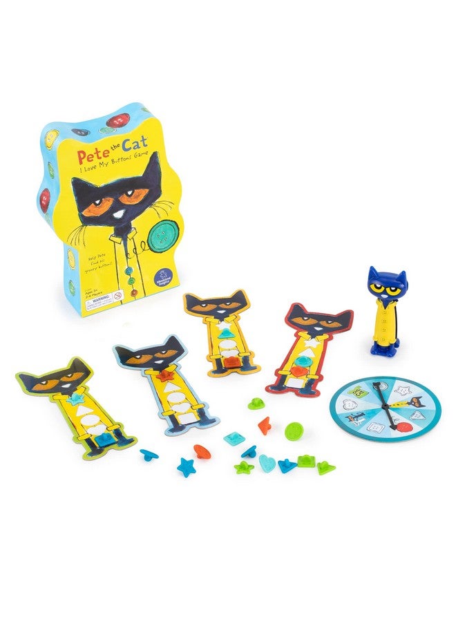Educational Insights Pete The Cat I Love My Buttons Game - Preschool Board Games for Kids, Toddler Fine Motor Skills, Color Matching Kids Games and Fun Gifts for Girls and Boys Ages 3+ - Image 2