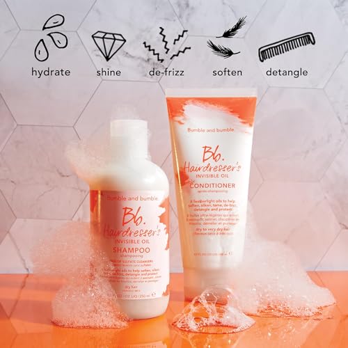 Bumble and bumble. Hairdresser's Invisible Oil Hydrating Conditioner | Hydrating, Anti Frizz, Shine, Color Safe | Curly, Wavy, Straight | With Coconut, Grapeseed + Argan Oil, Travel Size, 2 Fl Oz - Image 5