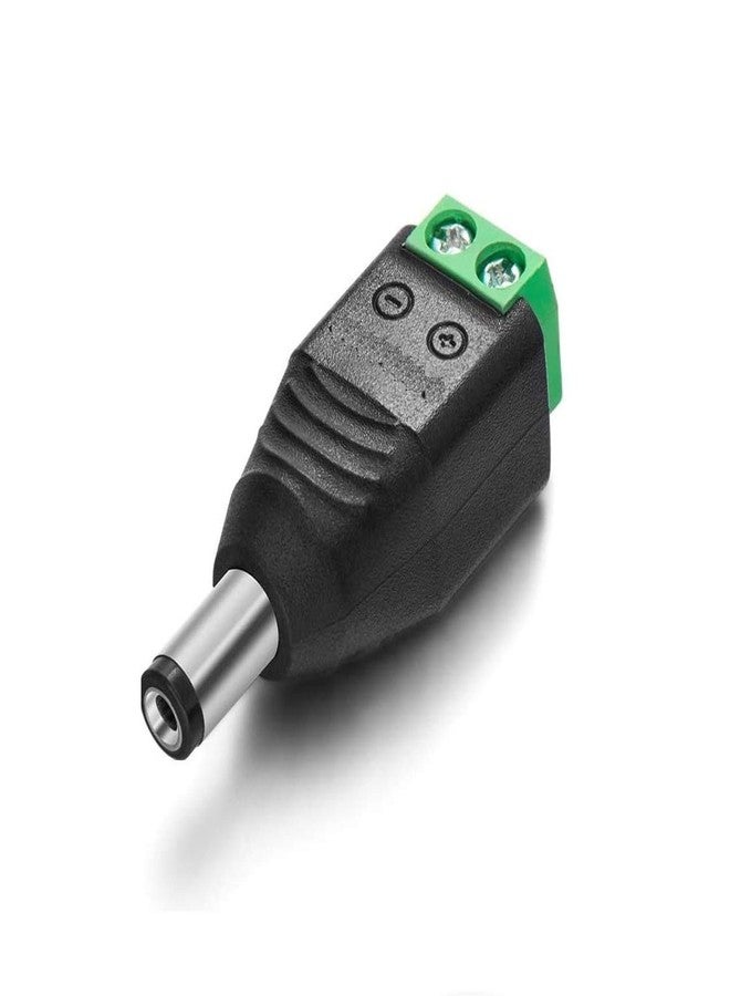 protium 5.5mm DC Male Connector for Light strip controllers, amplifiers and CCTV camera (Male), 5Pcs - Image 1