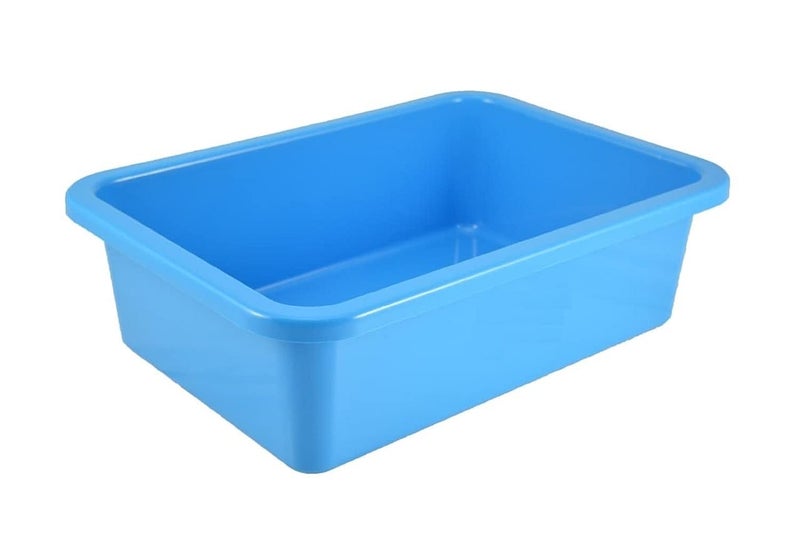 NETXE Unbreakable Multipurpose Plastic Tray Big/Large Size, Multipurpose Organizer Rectangle Shape Tray, Water tra.y, Plastic tubs for Kitchen Utensils (Size : 42 x 28 x 13 cm) - Image 1