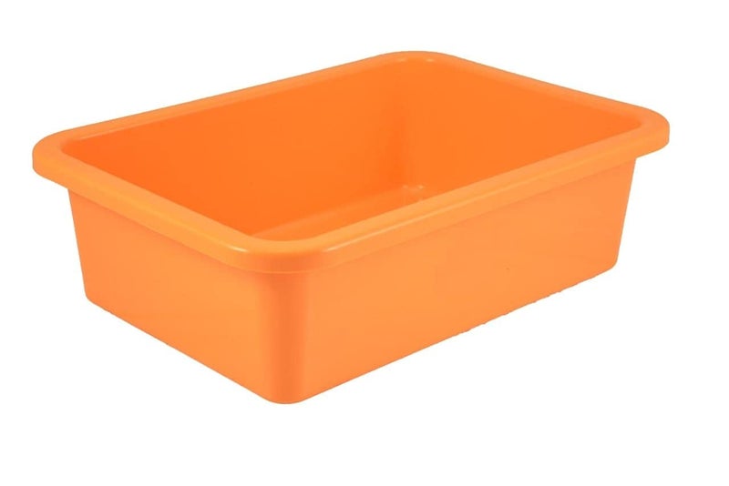 NETXE Unbreakable Multipurpose Plastic Tray Big/Large Size, Multipurpose Organizer Rectangle Shape Tray, Water tra.y, Plastic tubs for Kitchen Utensils (Size : 42 x 28 x 13 cm) - Image 5