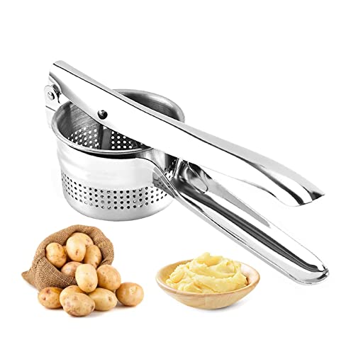 NEWLINE NY Stainless Steel Potato Presser Masher Ricer Commercial Grade Tool to Press Mash Fruit or Food - Image 1