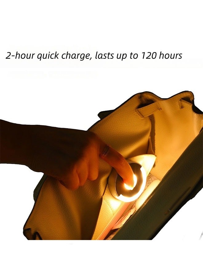 DAKS Rechargeable LED Purse Light – Mini Touch-Activated Handbag Light with Hook, Soft Glow, USB Charging – Compact and Portable for Easy Item Access  - Image 4