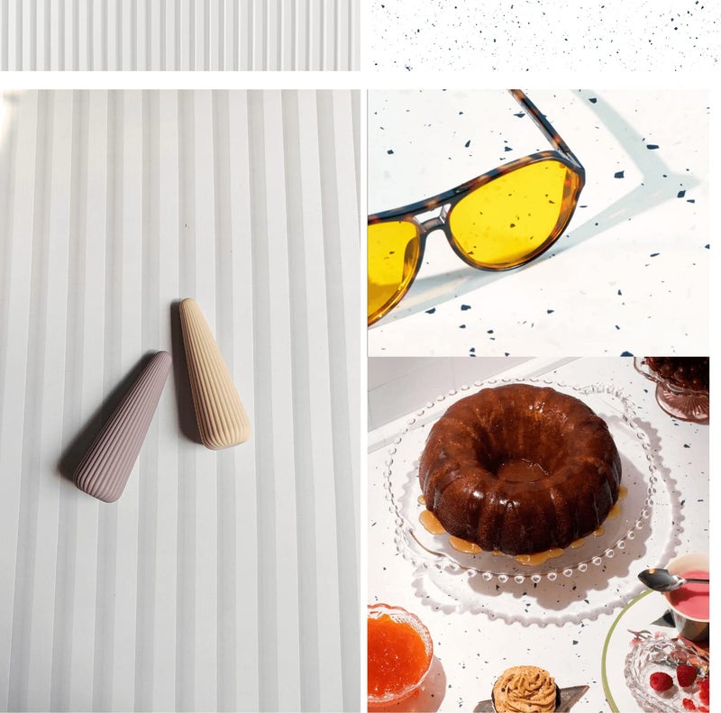 Print Master India Premium Flatlay Tabletop Photography Backdrop Background, Double Sided Waterproof Paper for Food, Small Product Professional Photo Shoot (56x90cm, Pack of 4) 8 Designs (December) - Image 3