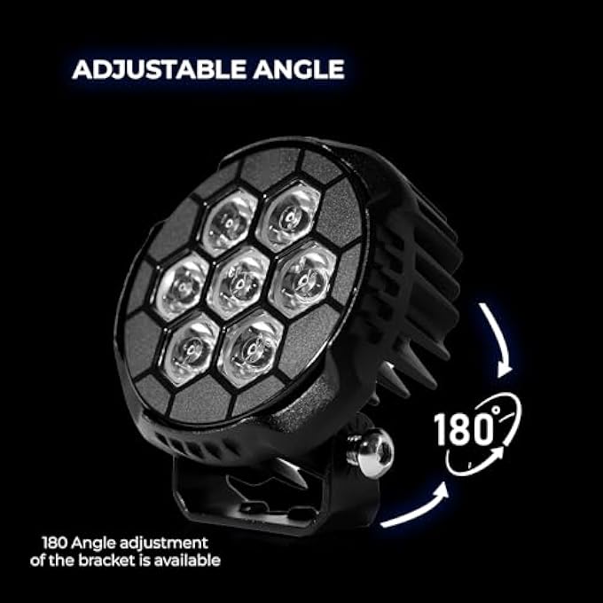 توبيز TobyS أطلقت حديثًا 4 مصابيح عمل LED صغيرة 45 واط، مصباح أمامي مساعد للقيادة، ناشر تأثيرات للشاحنات والدراجات النارية، قطعتين - Image 3