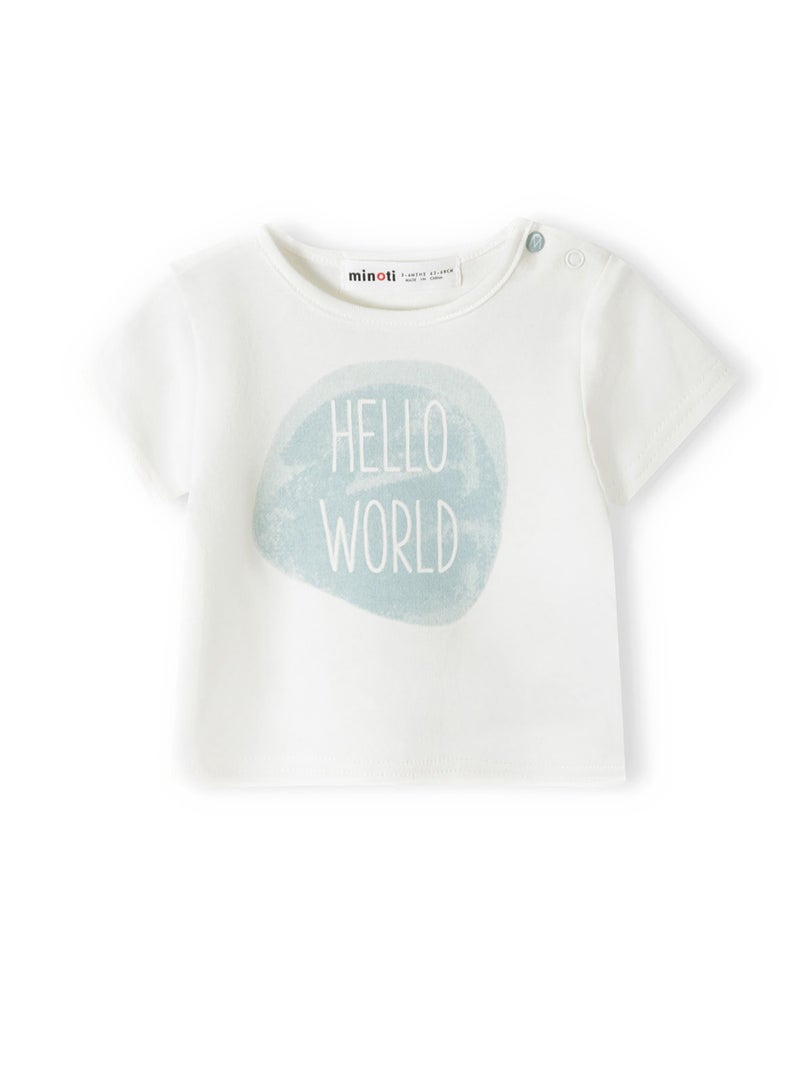 MINOTI Baby 2-Pack Cotton Short Sleeves T-Shirts with Print  - Image 5