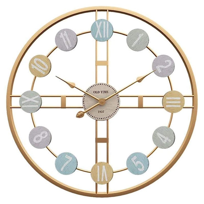 Arabs Morden Metal Wall Clock for Living Room Bedroom Office Kitchen Stylish Wall Clock for Home and Hall Designer Big Size Modern 60 CM - Image 1