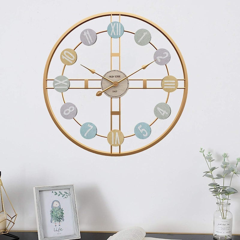 Arabs Morden Metal Wall Clock for Living Room Bedroom Office Kitchen Stylish Wall Clock for Home and Hall Designer Big Size Modern 60 CM - Image 3