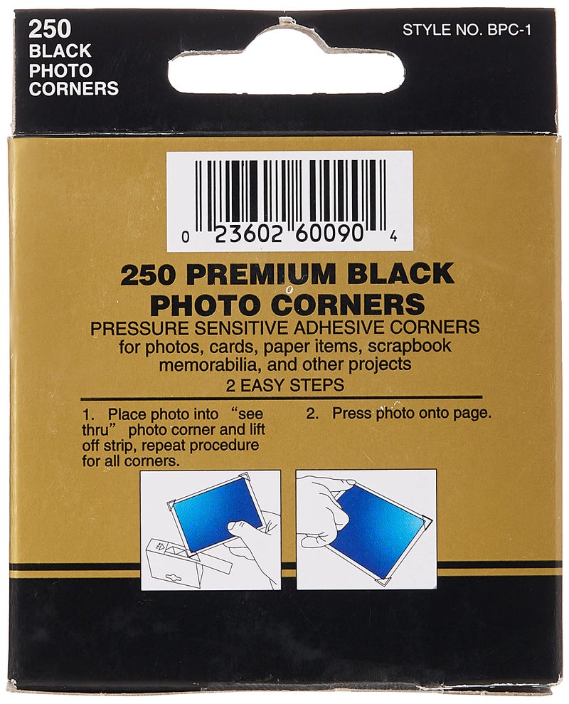 Pioneer Photo Albums Pioneer Photo BPC-1 Corners Black 250Pk - Image 2