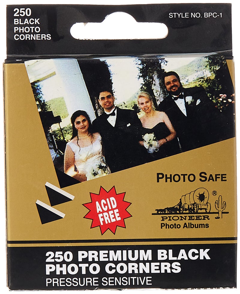 Pioneer Photo Albums Pioneer Photo BPC-1 Corners Black 250Pk - Image 1