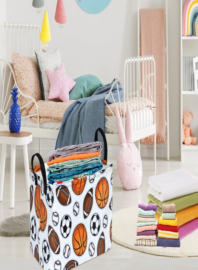 DUYIY Rectangle Gift Storage Basket Home Shelf Storage Basket Organizer Box Clothes Laundry Hamper Nursery Basket Laundry Basket with Handles (Color Balls) - Image 5