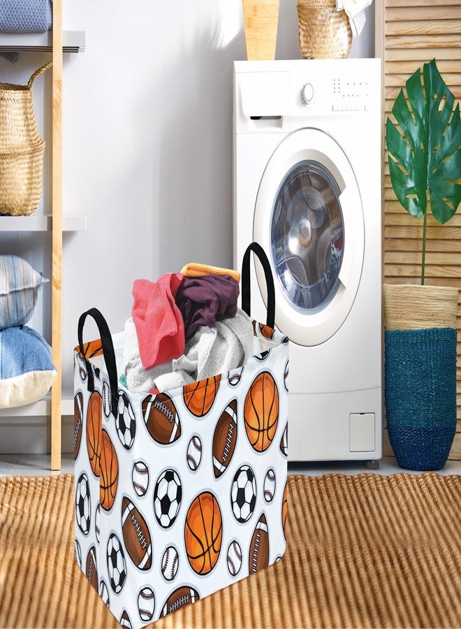 DUYIY Rectangle Gift Storage Basket Home Shelf Storage Basket Organizer Box Clothes Laundry Hamper Nursery Basket Laundry Basket with Handles (Color Balls) - Image 3