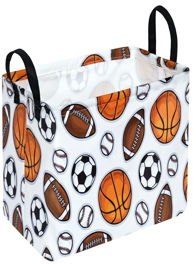 DUYIY Rectangle Gift Storage Basket Home Shelf Storage Basket Organizer Box Clothes Laundry Hamper Nursery Basket Laundry Basket with Handles (Color Balls) - Image 1