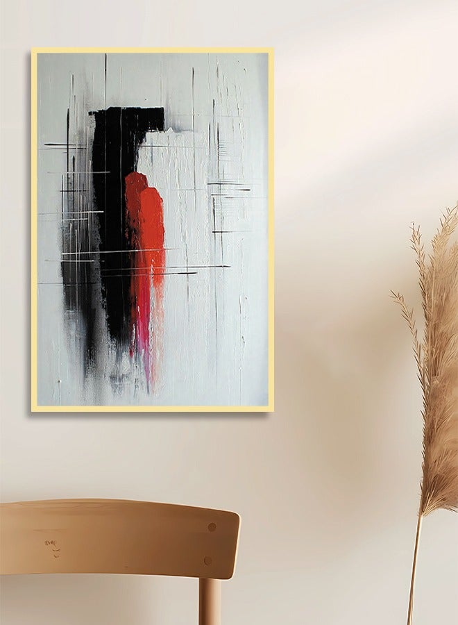 4gdran Canvas Wall Art For Wall Decoration, Abstract Design,with a Hollow Frame,Size (120x80),One Piece  - Image 1