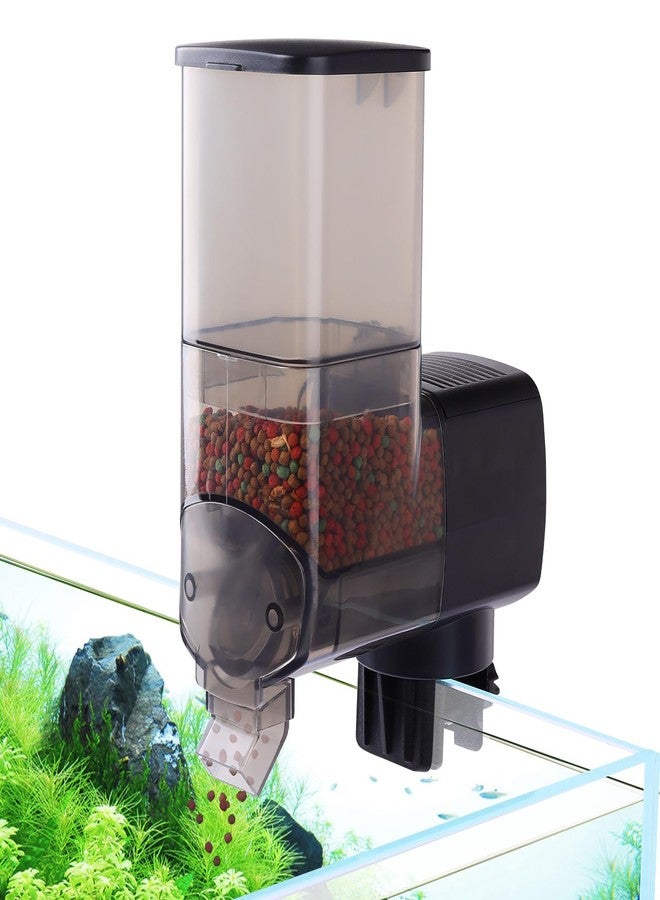 هايغر مغذي أسماك أوتوماتيكي من هيغر لأحواض السمك: موزع طعام أسماك أوتوماتيكي مزود بمؤقت، ونظام تغذية كمي وثابت النقطة، مناسب لأسماك البيتا والسلاحف في الأحواض الصغيرة - مغذي مثالي لأحواض السمك أثناء العطلات، يعمل بثلاث بطاريات AAA. - Image 1
