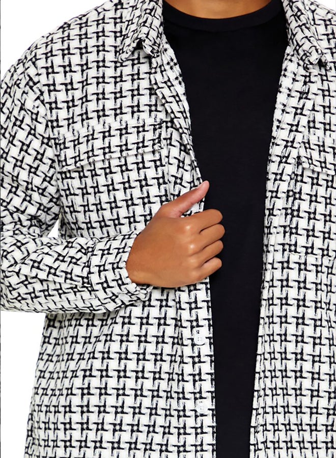 FOREVER 21 Long Sleeve Button-Down Shirt - Image 3