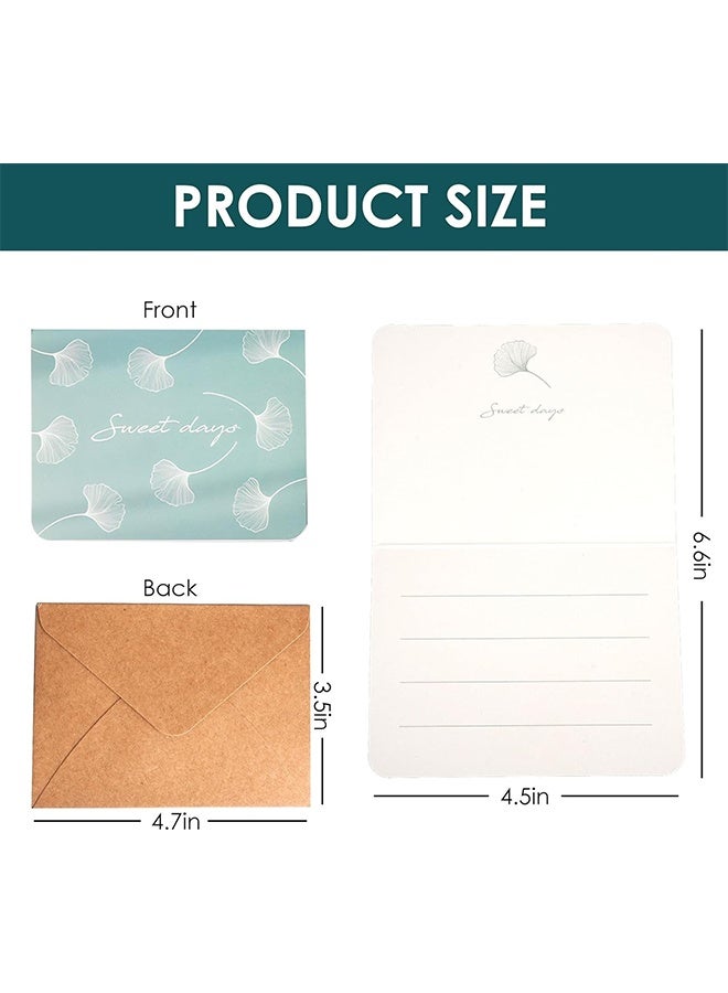 12 PCS Blank Thank You Blank Greeting Cards with Envelopes and Stickers Set, 12 Designs 4.5" x 3.3" Personalized Watercolor Notes for Most Occasions - Image 2