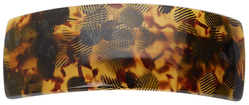 France Luxe Rectangle Volume Barrette, Spot Tortoise - Image 2