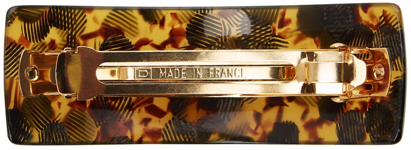 France Luxe Rectangle Volume Barrette, Spot Tortoise - Image 4