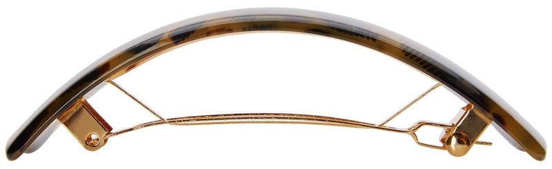 France Luxe Rectangle Volume Barrette, Spot Tortoise - Image 3