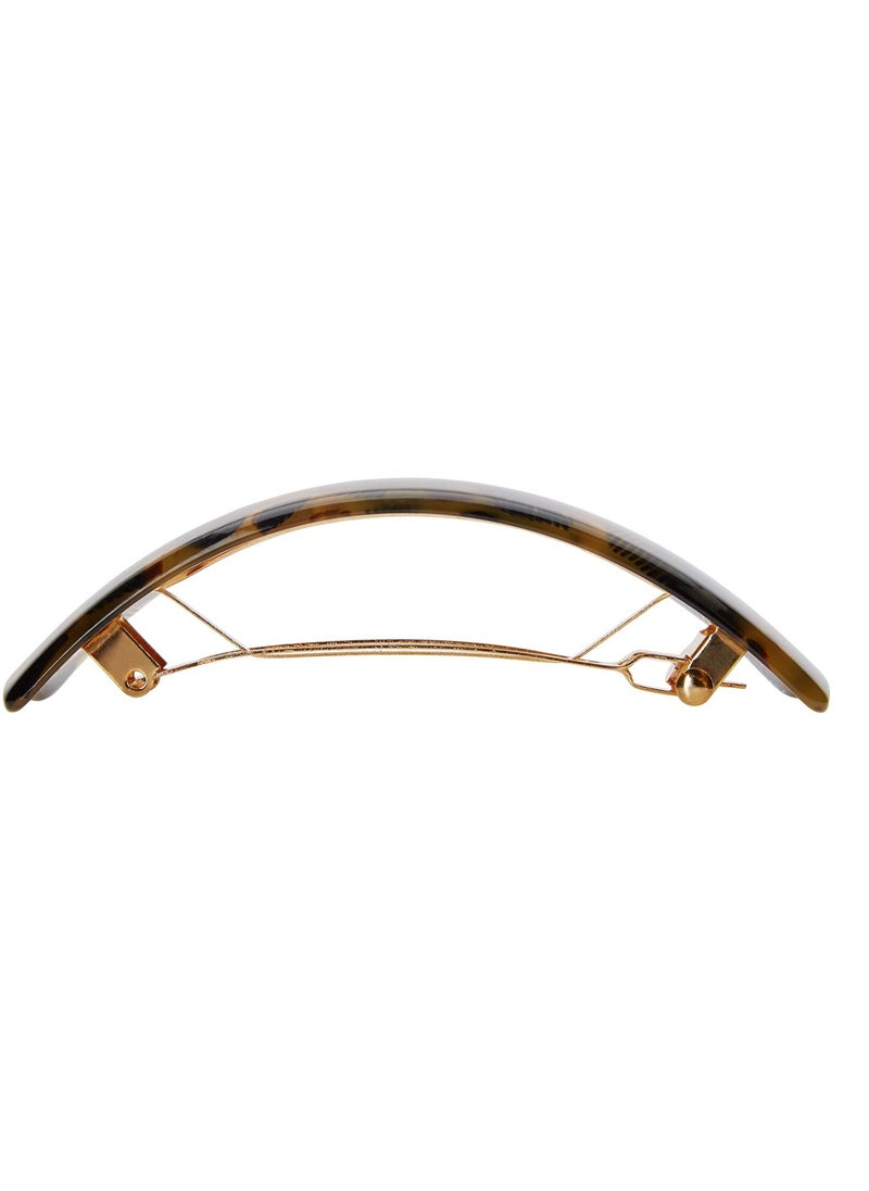 France Luxe France Luxe Rectangle Volume Barrette, Spot Tortoise  - Image 4