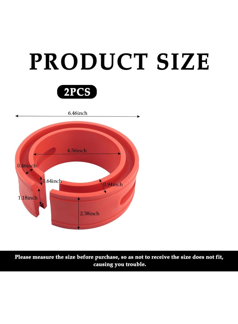 2PCS Front-Rear Coil Spring Spacer for 1.45''-1.65'' Spring Spacing,Heavy-Duty Coil Spring Booster Enhance Spring Rate,Universal Coil Spring Spacers Car Accessories for 2000-2500Lb Car - Image 2