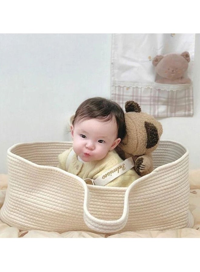 دوكو سلة تغيير الطفل، سلة موسى، ديكور الحضانة بوهو، حبل قطني، طاولة تغيير السرير  - Image 3