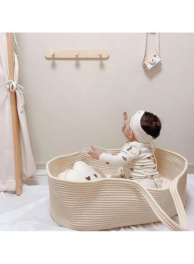 دوكو سلة تغيير الطفل، سلة موسى، ديكور الحضانة بوهو، حبل قطني، طاولة تغيير السرير  - Image 5
