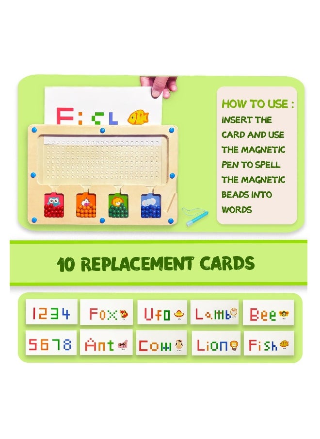 Magnetic Drawing Board, Magnetic Dots Board for Kids, Magnetic Color and Number Maze, Montessori Toys for 3 Year Old - Preschool Learning Activities - Learning & Education Toys for Kid boy Girl  - Image 2