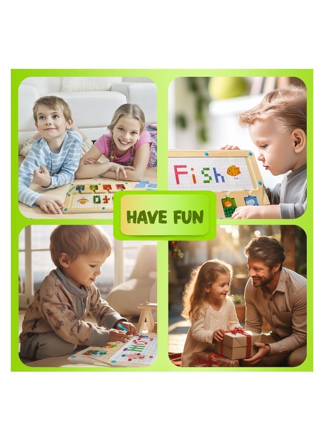 Magnetic Drawing Board, Magnetic Dots Board for Kids, Magnetic Color and Number Maze, Montessori Toys for 3 Year Old - Preschool Learning Activities - Learning & Education Toys for Kid boy Girl  - Image 5